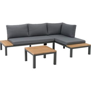 4 persoons loungeset Guava antraciet | 236 x 160 cm | Intratuin