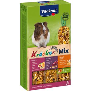 Vitakraft caviasnack Kräcker Mix honing/noot/fruit 3 stuks