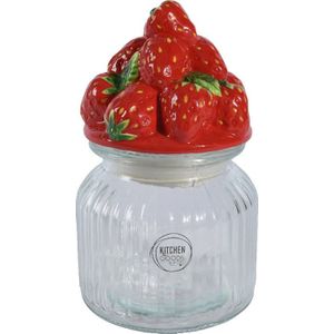 Kitchen Goods & More voorraadpot Aardbei rood D 11 H 19 cm