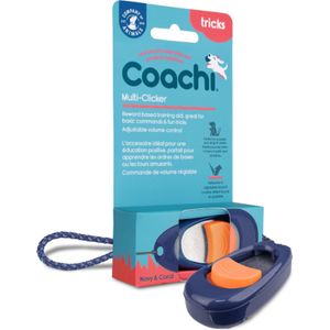 Coachi hondenspeelgoed training multi-clicker blauw 8 x 2 x 1 cm