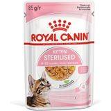 Royal Canin kattenvoer in gelei gesteriliseerde kittens 85 g 12 stuks