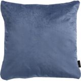 Madison sierkussen Velvet blauw 50 x 50 cm