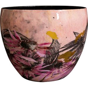 TS - Polly - Bloempot - Roze - Epoxy - Ø 21 H 16 cm