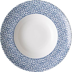 Laura Ashley pastabord Floris blauw D 27,5 H 5,4 cm