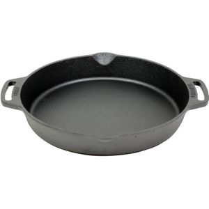 Valhal Outdoor Skillet - Gietijzeren Koekenpan met 2 Handvatten - Diameter 30cm