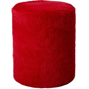 Intratuin poef Sage rood D 35 H 42