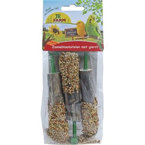 JR Farm vogelsnack zonnebloemstelen met gierst 20 g 3 stuks