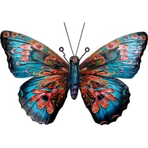 Intratuin tuin wanddecoratie Aurelia vlinder 49 x 34 x 11 cm