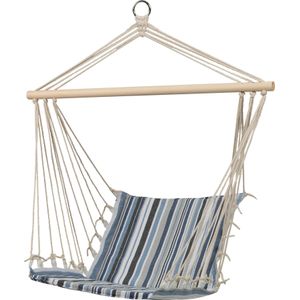 Intratuin hangstoel Streep blauw