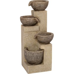 Intratuin waterornament Tani beige / grijs 25 x 25 x 55 cm