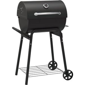 Intratuin houtskool barbecue Texas grill San Antonio II zwart 70 x 58 x 106,8 cm