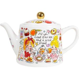 Blond Amsterdam theepot Even Bijkletsen you and me 1,5 L