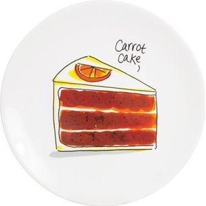 Blond Amsterdam â€“ Even Bijkletsen - Cake Plate Carrot -18 Cm