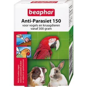 Beaphar ontwormingsmiddel vogel / knaagdier groot 4 stuks