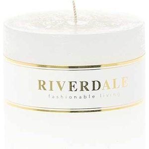 Riverdale stompkaars Pillar wit 45 uur D 9 H 9 cm