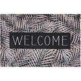 MD Entree droogloopmat Ambiance Leaves Welcome beige 75 x 50 cm