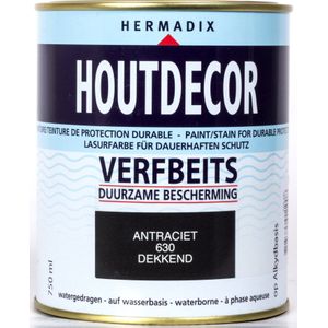 Hermadix Houtdecor antraciet 750 ml
