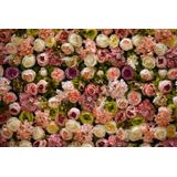 PB-Collection tuinschilderij bloemen ecru 50 x 2 x 70 cm
