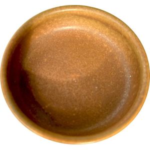 Boles d'olor decoratieschaal Amber Stoneblokjes bruin D 8,9 H 2,6 cm