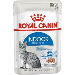 Royal Canin kattenvoer in saus Indoor Sterilised 85 g 12 stuks