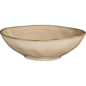 Mica Decorations tabo schaal creme maat in cm: 9 x 30,5 - WIT