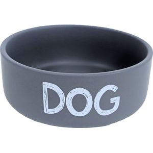 Boon hondenvoerbak Dog grijs D 19,3 H 7,5 cm