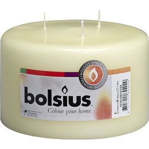 Bolsius stompkaars crème D 15 H 10 cm