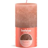 Bolsius stompkaars Sunset roze 60 uur D 6,8 x H 13 cm