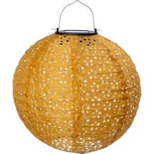 Intratuin solar lampion Bari geel D 25 H 23 cm