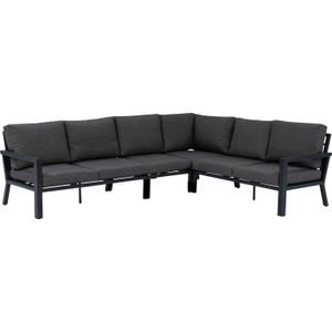 5 persoons loungebank Milo antraciet | 305 x 222 cm | Intratuin