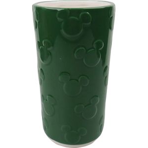 Disney Bloempot binnen Mickey en Vrienden relief donker groen Ø 8,5 H 11 cm