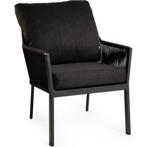 Tierra Outdoor eettafelstoel Liv zwart