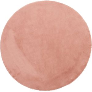 Intratuin vloerkleed imitatiebont Konijn roze D 120 cm