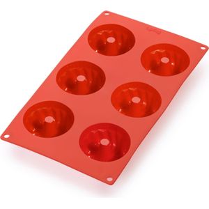 Lékué silicone bakvorm tulband rood D 7,1 H 3,5 cm