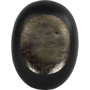 Countryfield waxinelichthouder Eggy zwart 13,5 x 25 x 34,5 cm