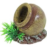 Boon Aqua deco aquarium decoratie bubbel ornament pot bruin 10 x 8 x 6 cm