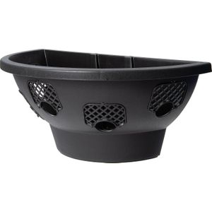 Intratuin muur bloempot zwart 50 x 26 x 21,5 cm