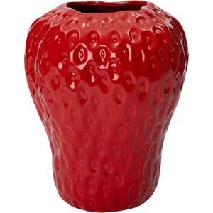 Intratuin vaas Berry rood D 17,8 H 21,5