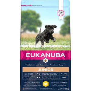 Eukanuba hondenvoer junior (extra) groot kip 3 kg