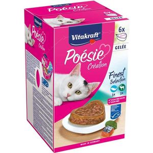 Vitakraft kattenvoer in gelei Poésie multipack 85 g 6 stuks