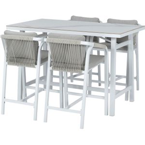 Intratuin - Alexa - Barset - Wit - Aluminium - 5-delig