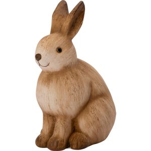 Intratuin tuinbeeld konijn bruin 12,2 x 9 x 17 cm