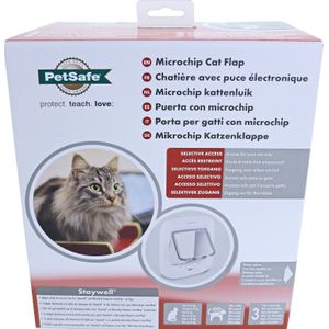 PetSafe kattenluik Microchip wit 23,2 x 23,2 cm