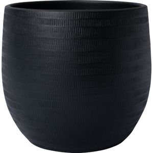 Bloempot binnen Xanna zwart Ø 27 H 25 cm | Intratuin