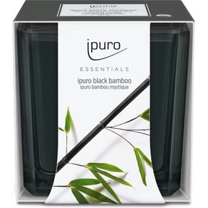 Ipuro geurkaars Essentials Black Bamboo 26 uur D 7,1 H 7 cm