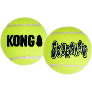 Kong hondenspeelgoed Squeakair tennisbal met piep D 7,5 cm 2 stuks