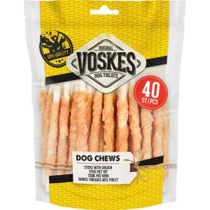 Voskes hondensnack stick met kip 400 g 40 stuks