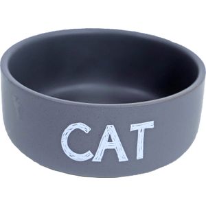 Boon kattenvoerbak cat grijs D 12 H 5 cm