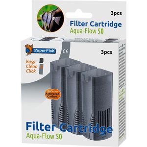SuperFish aquarium filter cartridge Aqua-Flow 50 3 stuks