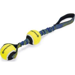Beeztees hondenspeelgoed Fetch tennisbal aan koord geel 6,3 x 6,3 x 44 cm